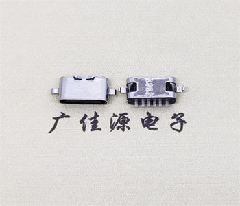 淮安TYPE-C6P短体沉板两脚母座 长度5.1mm 沉板1.6、0.8mm
